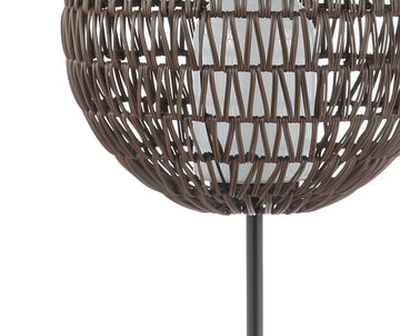 Bea 61" Outdoor Woven Globe LED Floor Lamp - JONATHAN Y